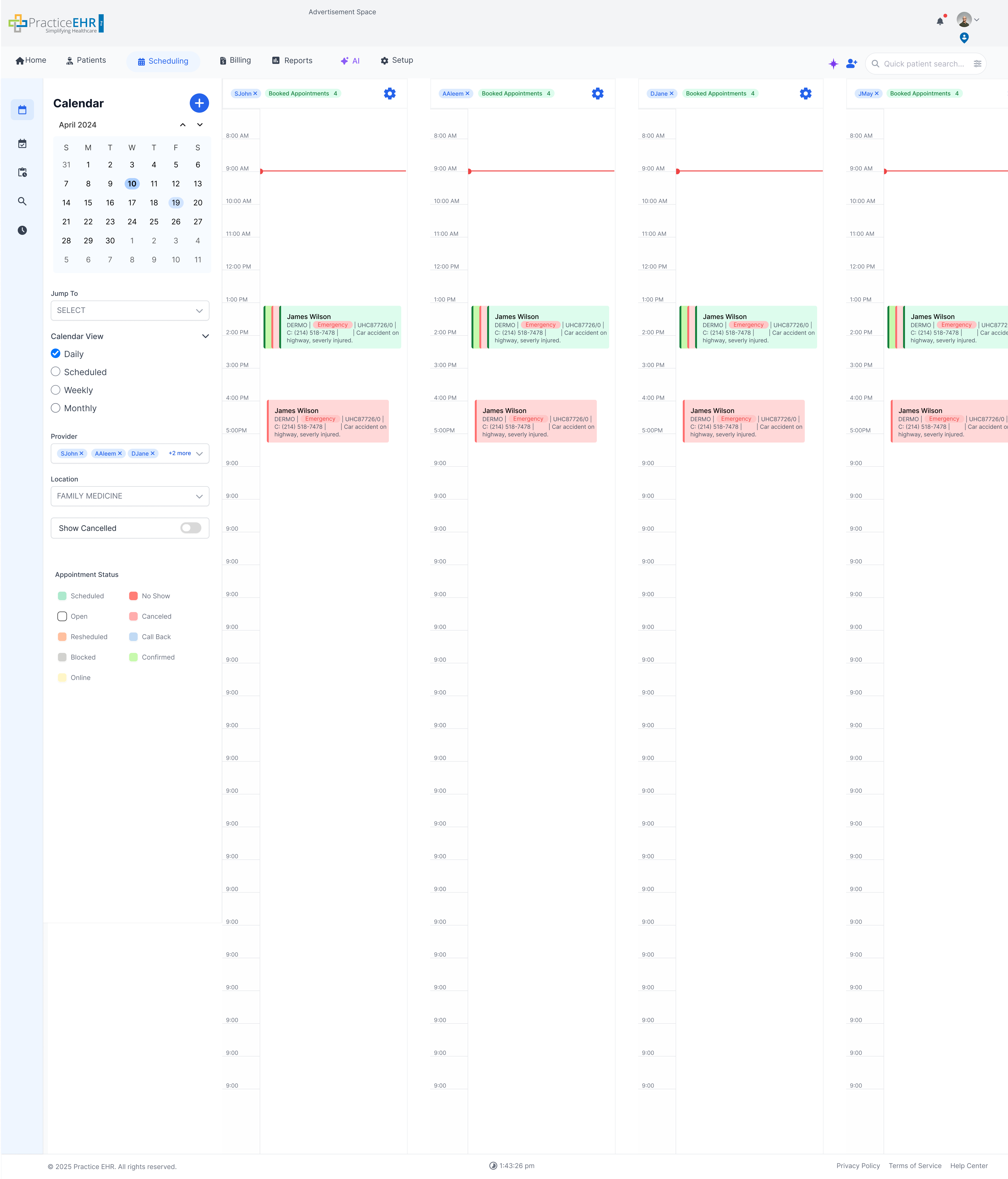 Daily View Multi Provider